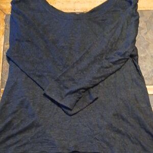 Women's Black Long Sleeve Top